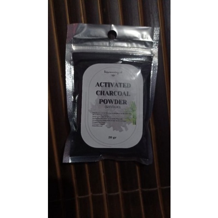 PURE ACTIVATED BAMBOO POWDER / KARBON AKTIF MURNI SUPER HALUS 20GR MURAH TERBARU