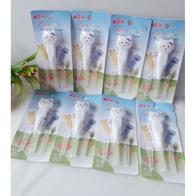 Korek kuping led / Earpick cute animal cartoon