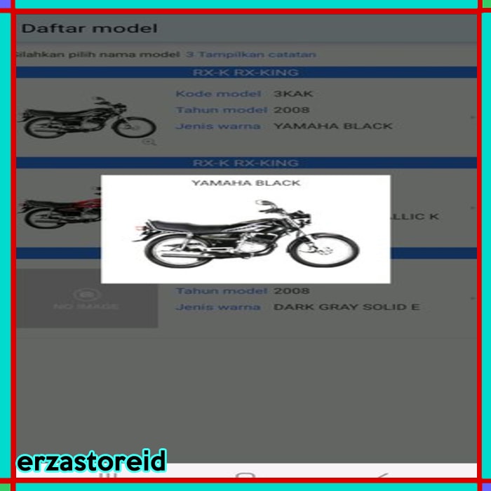STICKER RX KING 2008 YAMAHA ORIGINAL HITAM STIKER LIS STRIPING RX KING 2008 ORIGINAL 3 ITEM  LAPAK