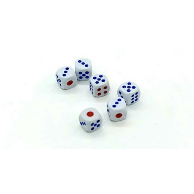 Dadu Mainan PVC Dice Board games Dot Domino Kartu Uno 18mm x 1.8cm