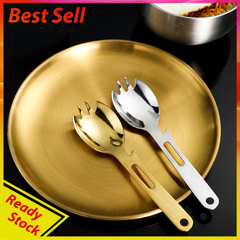 3 in 1 304 Stainless Steel Fork Spoon Cutlery Multifunctional Can Opener