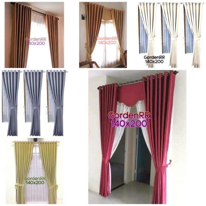 gorden blackout/ gorden blackout polos/gorden jendela, pintu