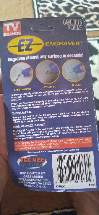 Ez Engraver Mata Satu Alat Ukir Unik Bentuk Pulpen Pena Ukir Grafir/elektrik Piring  200gr