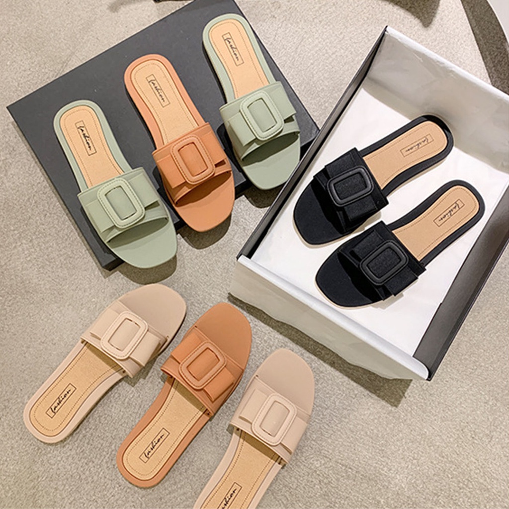 ☀CAMILO☀  Sandal Slop Wanita / Sandal Wanita / Sandal Fashion Murah Import SF11