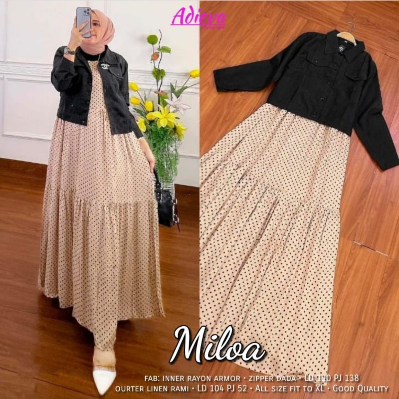 Gamis/Dress All Motif Alila Stacy Livy/Livina Almera Pretty Helina Flavio Erella Fiolin Gressy Miloa Jelio Amaris Sabrina Vidya Areola Talia Machio Zolla Geisya Gladis Eldora Morea Angeli Celine Adieva Matt Rayon Viscose-Miloa