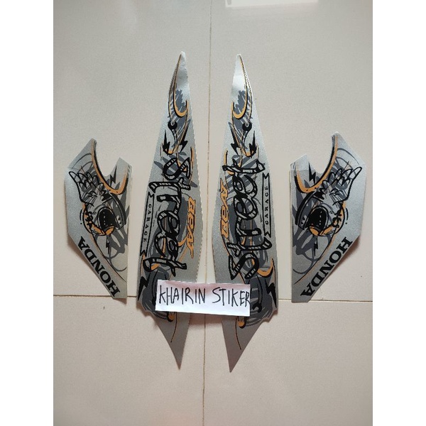 striping stiker beat street 2022 silver original