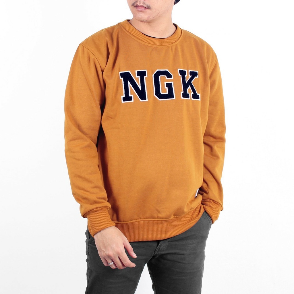 Swetears Crewneck NGK TOWL Premium Distro/Matt Cottun Flecee Gramsi 280/Crewneck Pria Terlaris