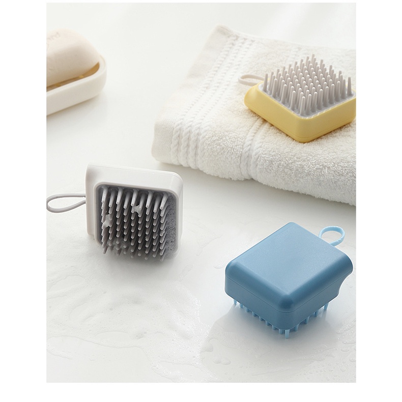 Sikat Mandi Hewan Anjing Kucing Pet Bath Brush Grooming Comb Rubber Grooming Hair Shower