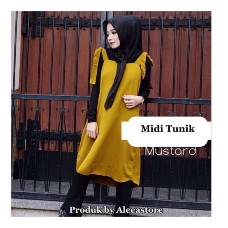 Midi overall fashin remaja wanita