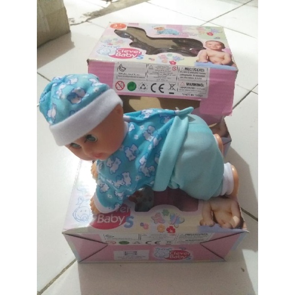 BONEKA BAYI MERANGKAK JALAN SUARA MAINAN BONEKA MERANGKAK BATERAI