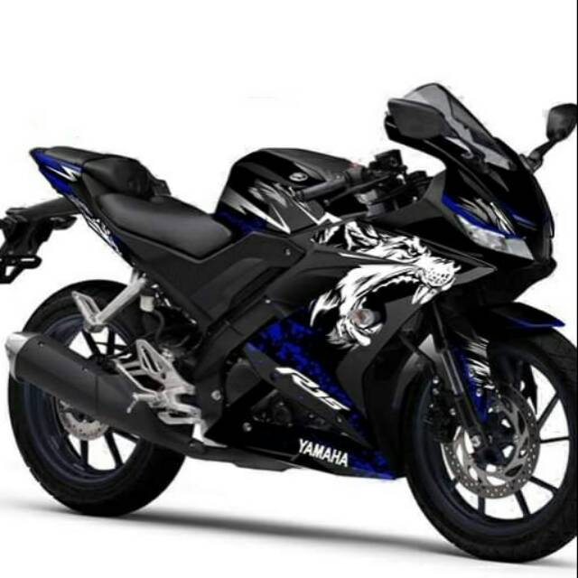 Decal striping r15 V3 Black wolf
