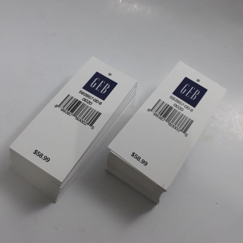 hangtag  / hantag barcode / handtag / hang tag / price tag / label baju / name tag ready stok