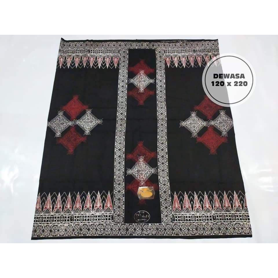 sarung cap batik pekalongan mahda dewasa wajik merah putih songketan klasik kalimantan