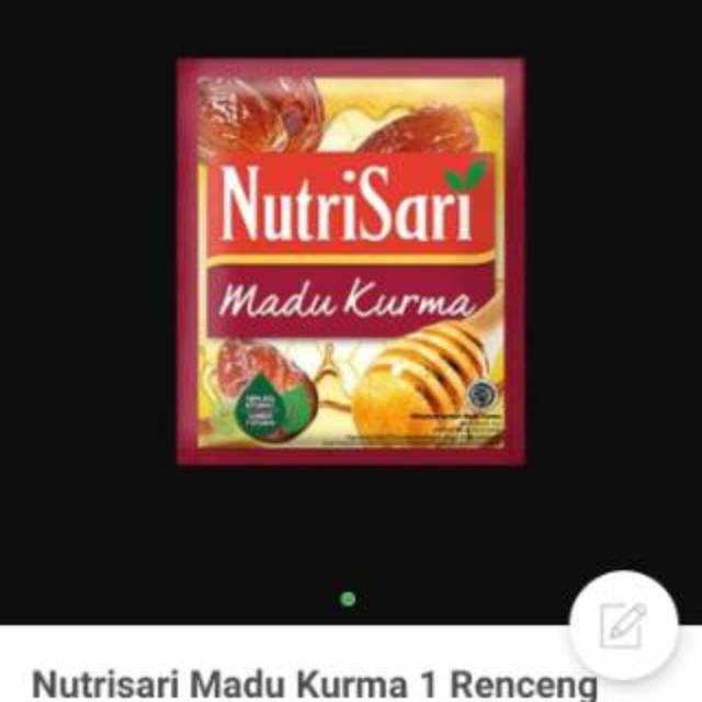 

Nutrisari Madu Kurma 1 Renceng (10 Sachet)