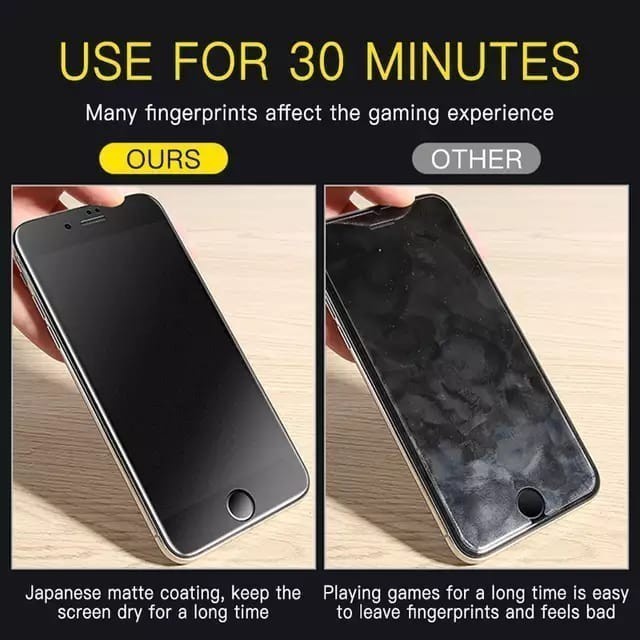 SAMSUNG M23 5G ANTI GORES GLARE TEMPERED GLASS MATTE FROSTED FULL ANTI GORES KACA ANTI MINYAK