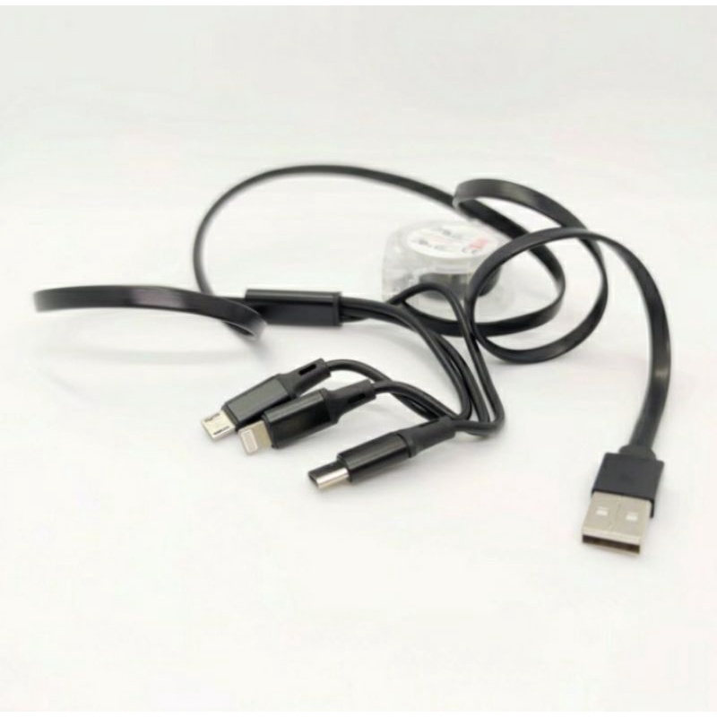 SKU-1269 KABEL CHARGING 3IN1 USB TO MICRO LIGHTNING TYPE C MODEL TARIK