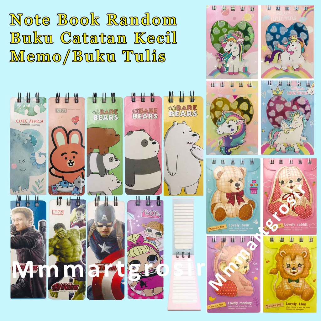 Note Book / Memo / Buku Catatan Kecil / Buku Tulis