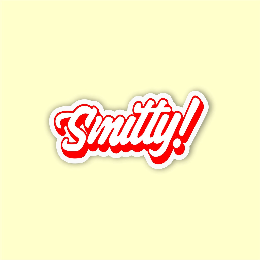

stiker brand distro smitty! bahan graftac anti air