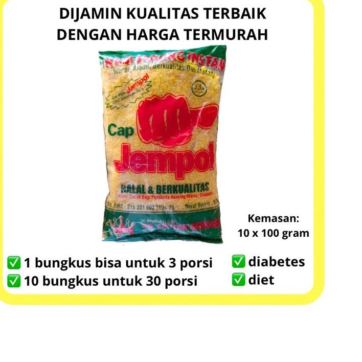 

Ready Stok NASI / BERAS JAGUNG INSTANT kemasan 10x100 gr murah