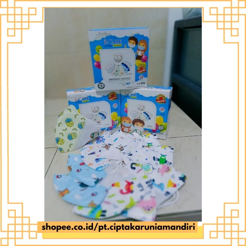 masker I Care Duckbill Kids Mask 25 pcs
