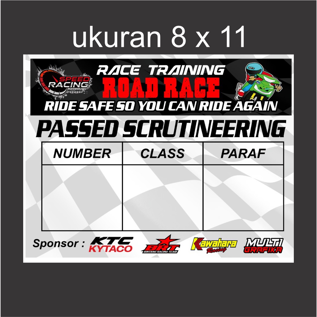 stiker ROAD RACE sticker DRAG motor