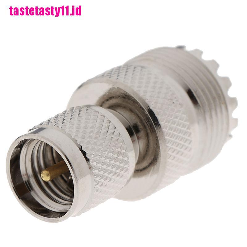 1 Pc Konektor RF Mini UHF Male plug Ke UHF SO-239 Female Lurus