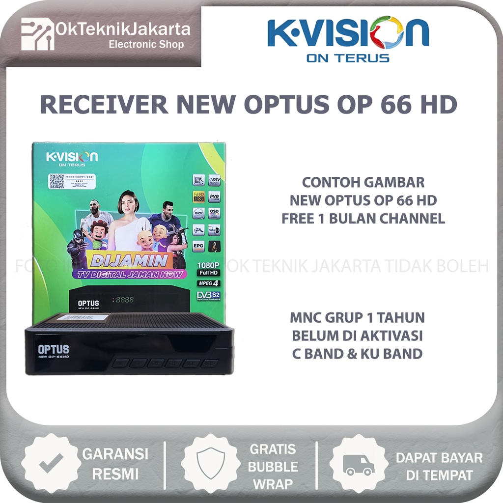 Receiver Parabola Optus New OP 66 HD Bisa Buka MNC Group