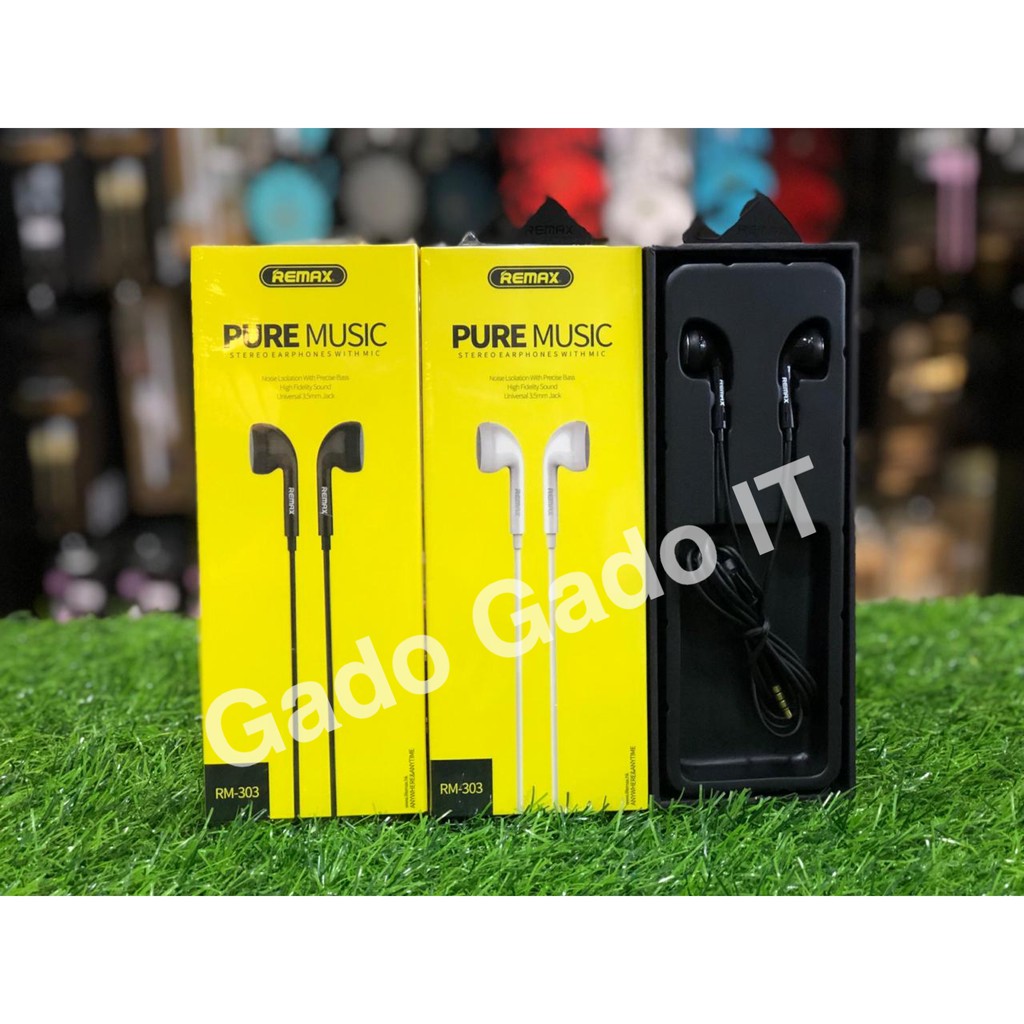 Headset Earphone REMAX RM-303 Headphone Super Bass With Microphone