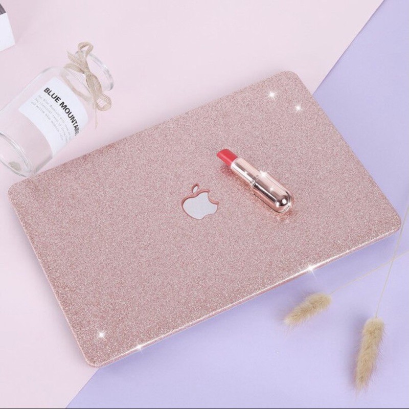 Macbook Air 2020 13” Glitter Case Pink
