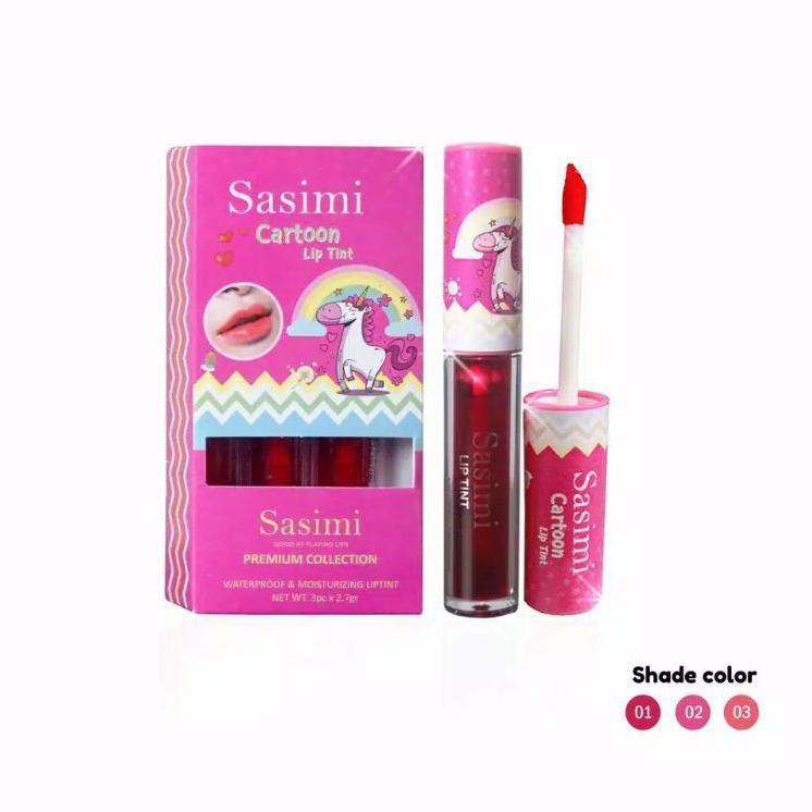 Buruan Beli KSVFM (BPOM) sasimi cartoon lip tint waterproof / liptint sasimi cartoon 73 Dijual Murah