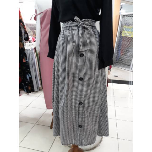 Rok Tartan | rok panjang kotak kotak
