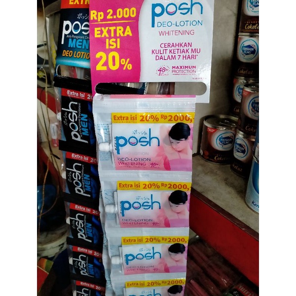 Posh deodorant 11ml,per pcs/sachet.