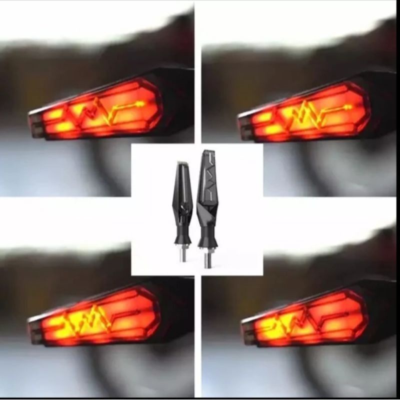 Lampu sen Runing / sein Runing model petir Universal bisa buat semua motor