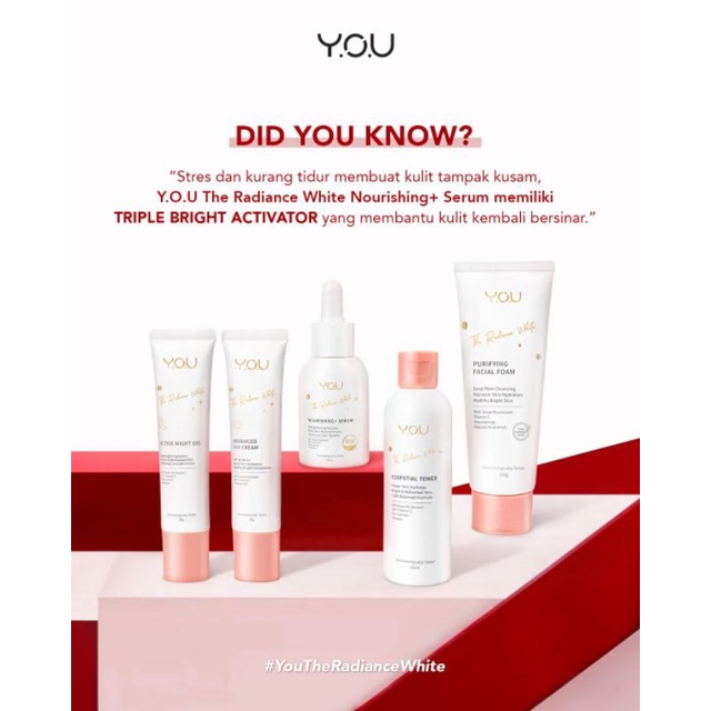 YOU The Radiance White | 5 in 1 Paket Skincare