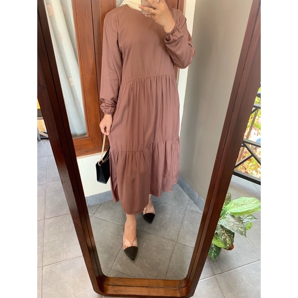 SABRINA MIDI DRESS RAYON REMPEL // DRESS RAYON NON BUSUI