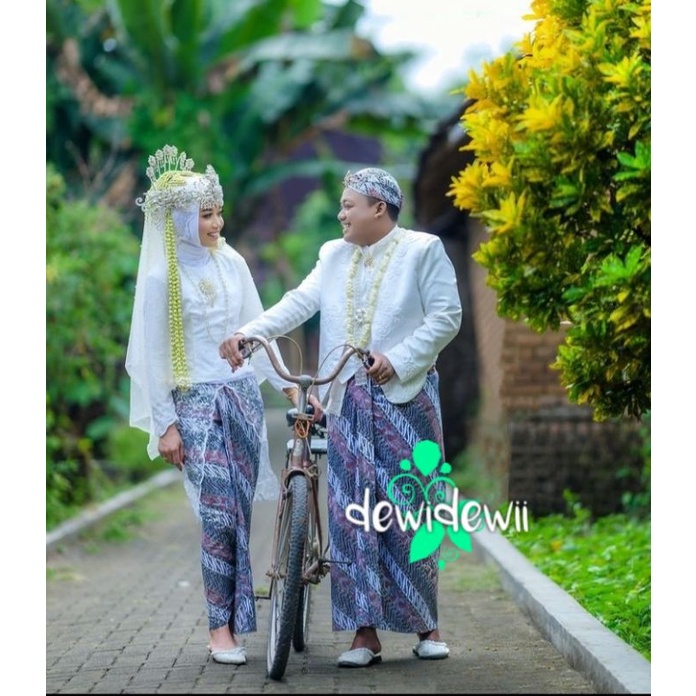 [Sepasang] Jarik Pengantin Prodo - Motif Parang Warna || Instan &amp; Lembaran