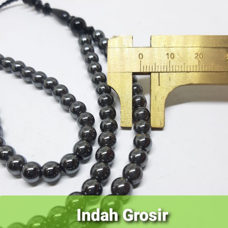 TASBIH BATU KESEHATAN BLUSTIN 6MM 99BUTIR NATURAL ORIGINAL