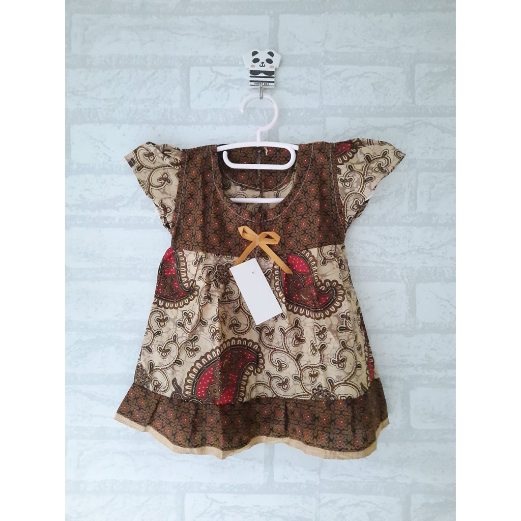 Dress anak batik usia 6bulan - 1th