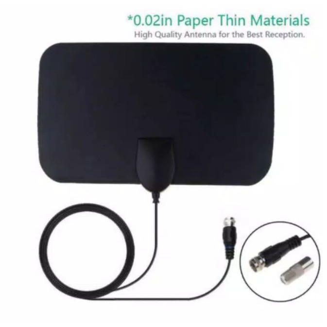 Antena TV Digital Antena Indoor Antena Digital DVB-T2 4K High Gain 25dB - Black