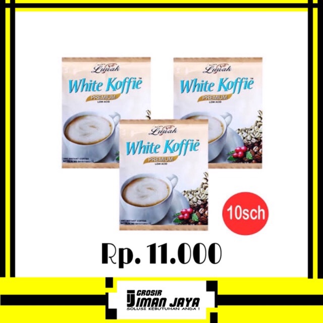 

Luwak White Koffie 1 Renceng (10 Sachet)