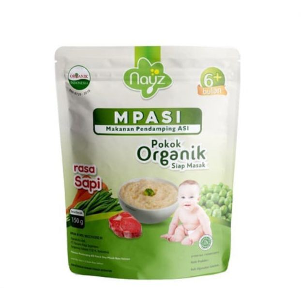 NAYZ Mpasi BUBUR BERAS TIM BAYI ORGANIK Nayz 150 G