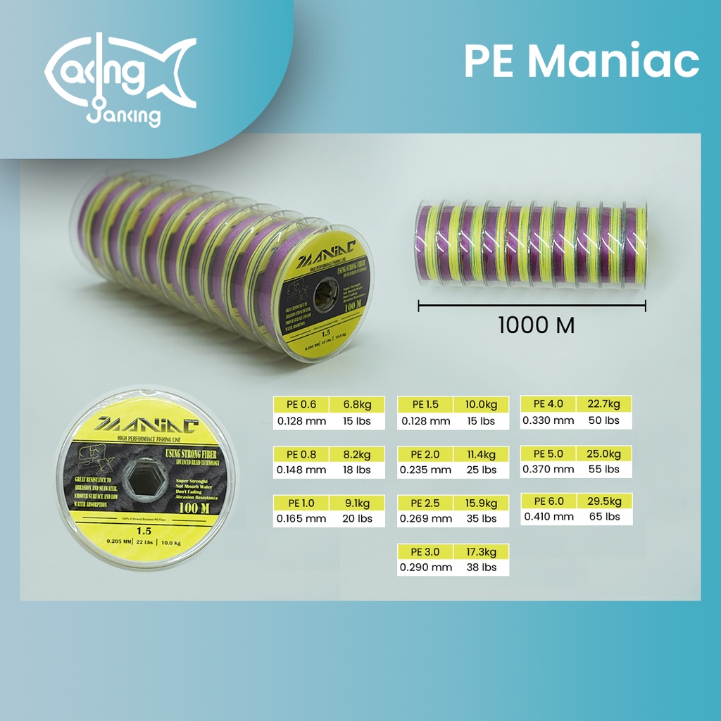 SENAR PE MANIAC X9 / MULTICOLOR - CONNECTING