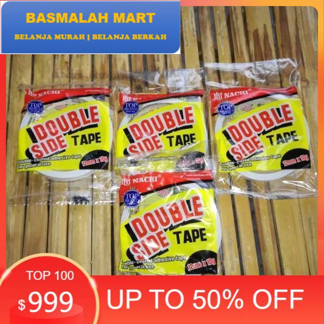 

Double tape Nachi 12mm double side tape nachi 12mm setengah inchi Termurah (Ilham Berkah Mart)