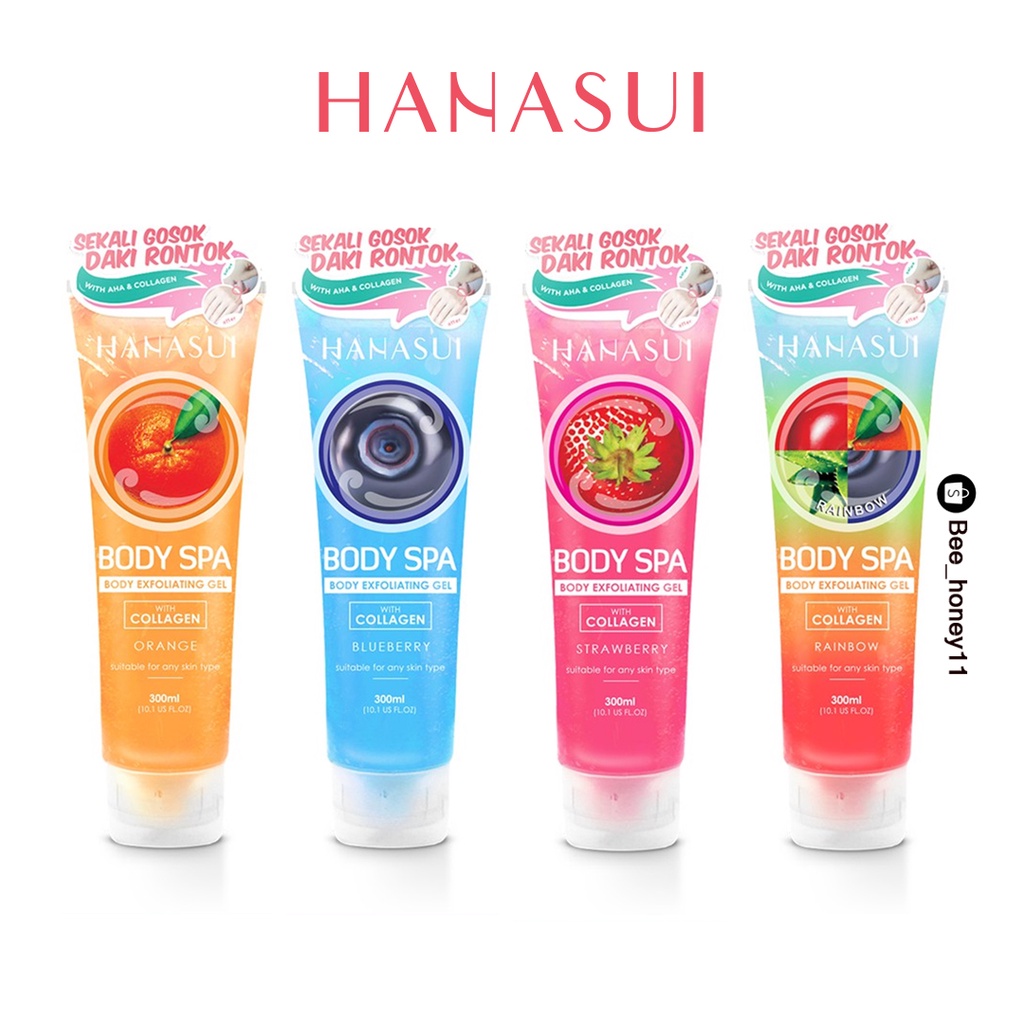 Hanasui Body Spa Exfoliating Gel 300ml BPOM