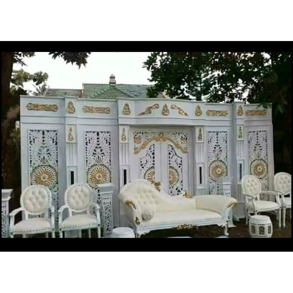 Kursi Pelaminan Manten Gebyok Set Lengkap