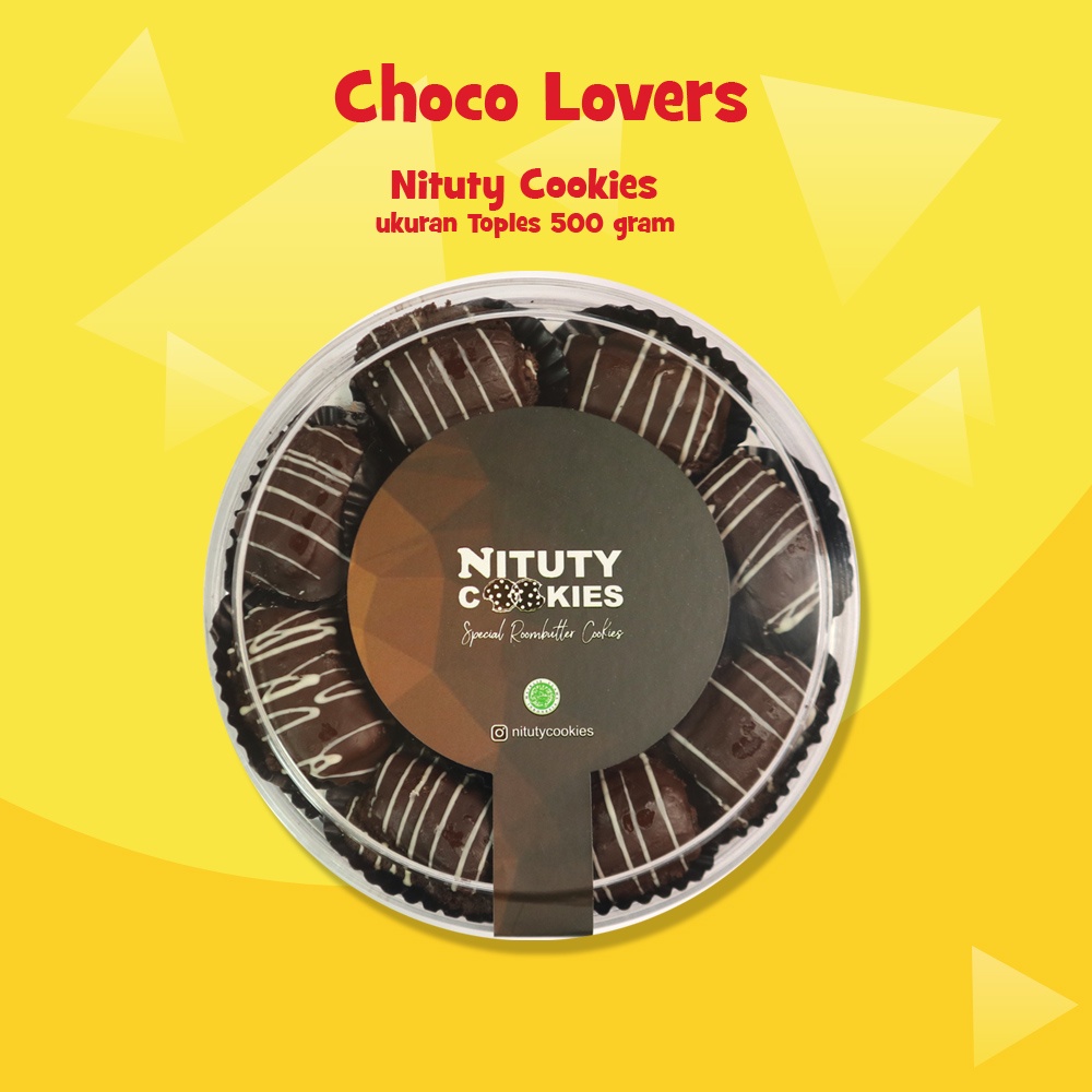 

Choco Lovers Kue Kering COklat Toples 500 gram by Nituty Cookies