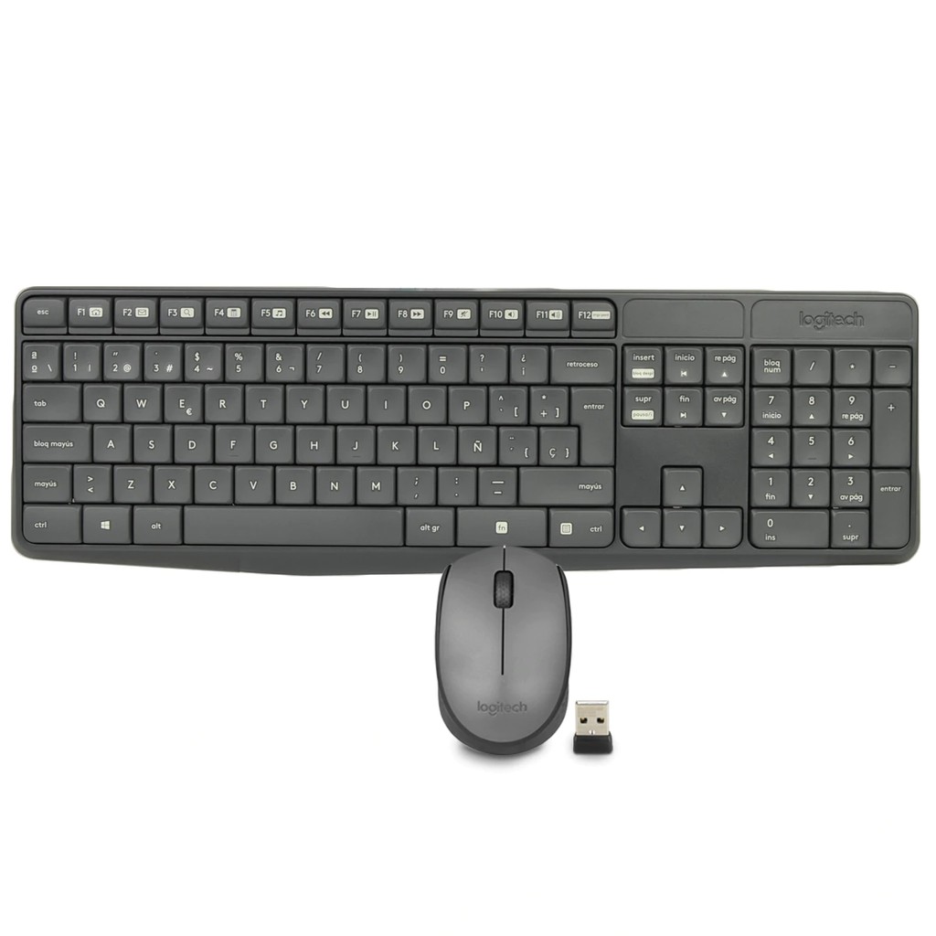 KEYBOARD PLUS MOUSE WIRELESS LOGITECH COMBO MK235