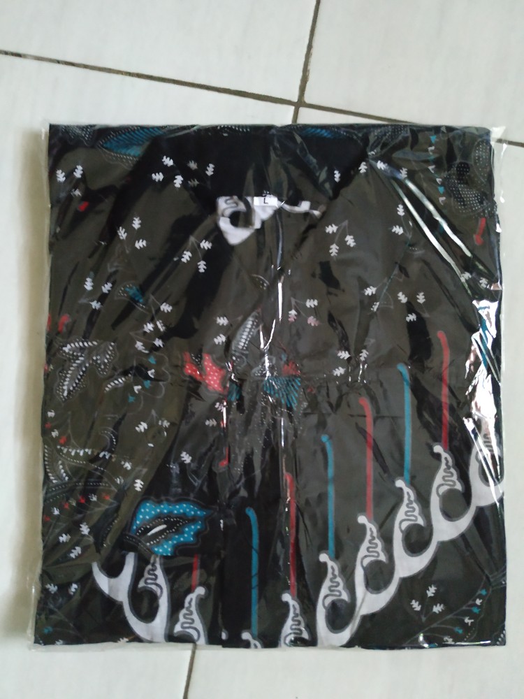 Kemeja Batik Pria Lengan Panjang M L Xl Xxl