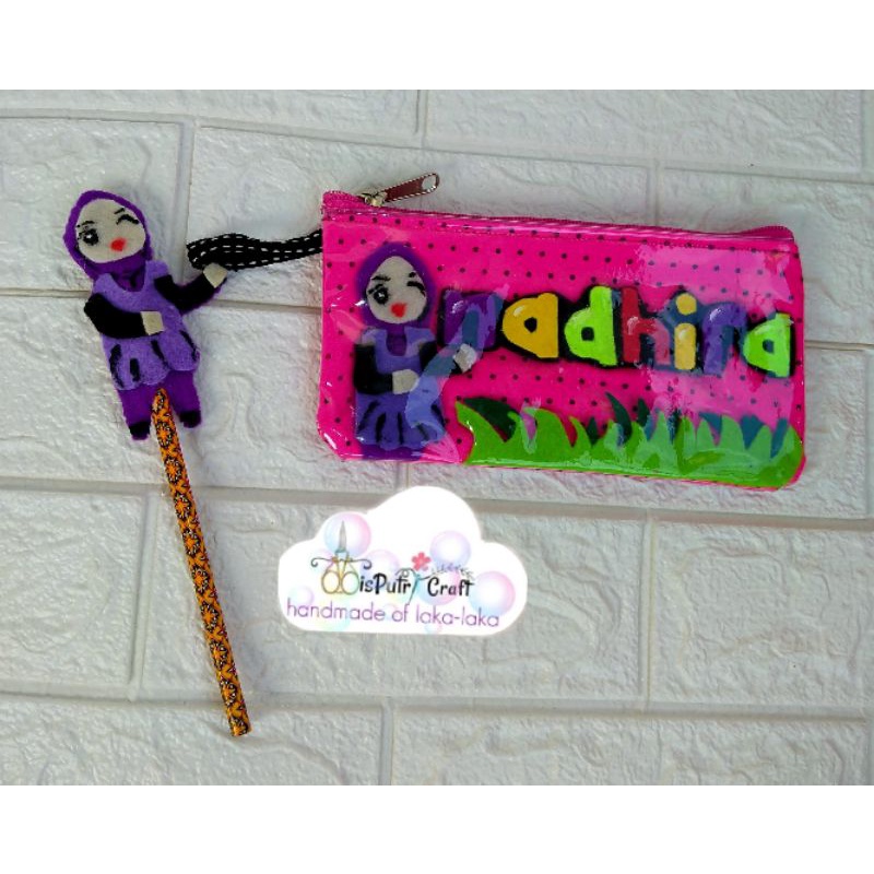 

tempat pensil flanel