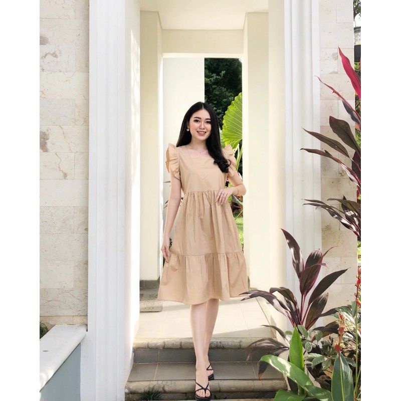 Kim Dress - Dress Wanita / Dress Katun / Summer Dress / Midi Dress / Dress Casual / Pakaian Wanita